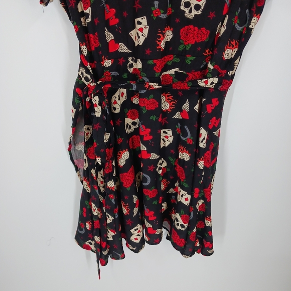 Current Mood Rockabilly Baby Wrap Dress - Picture 5 of 6